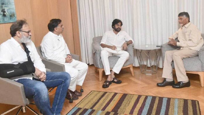 Chandra babu meets Pawan