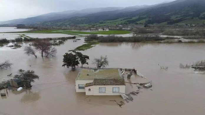 Floods in California USA