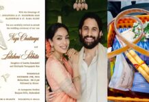 Naga Chaitanya Wedding Card